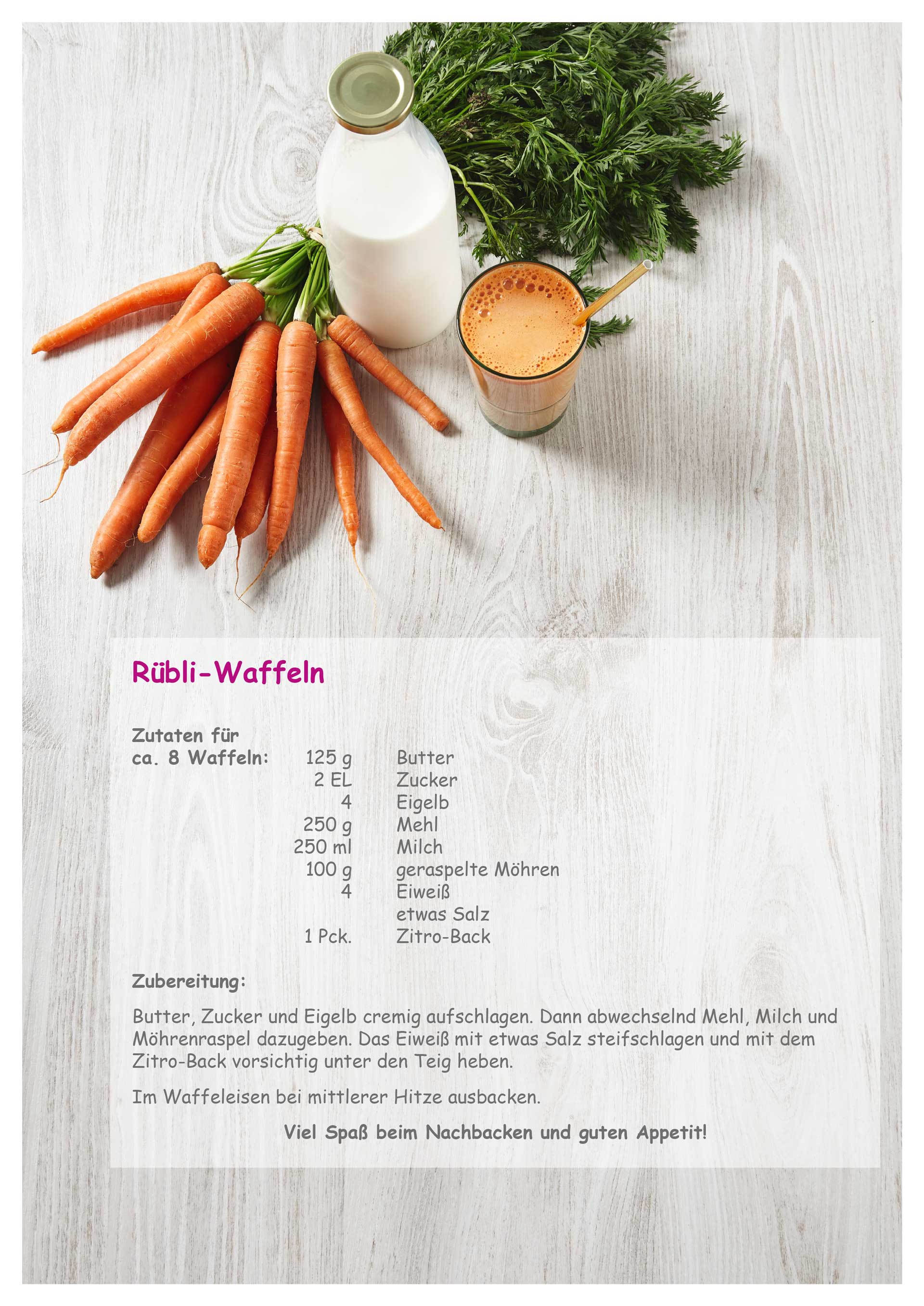 Rezept Rübli Waffeln